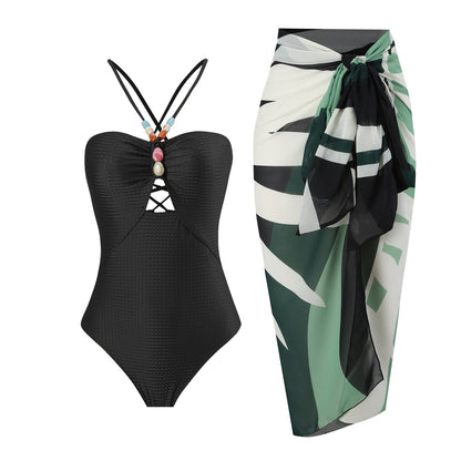 Solid One-Piece Swimsuit