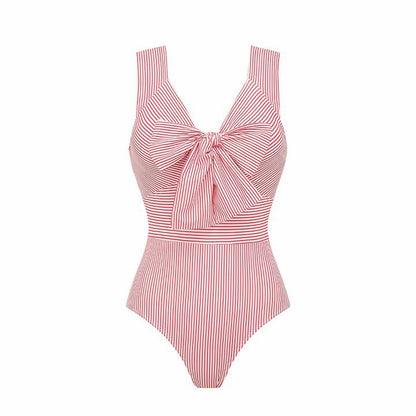 Stripe Bow Cover-Up