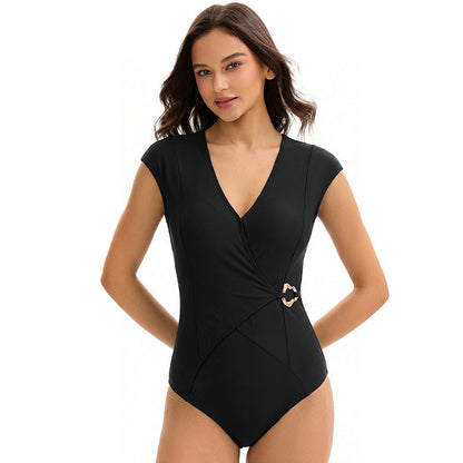 Triangle One-Piece Swimsuit
