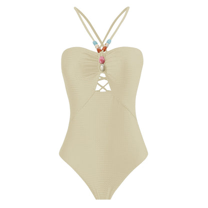 Solid One-Piece Swimsuit