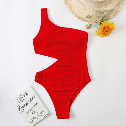 Wrinkle Chambray Bikini Set