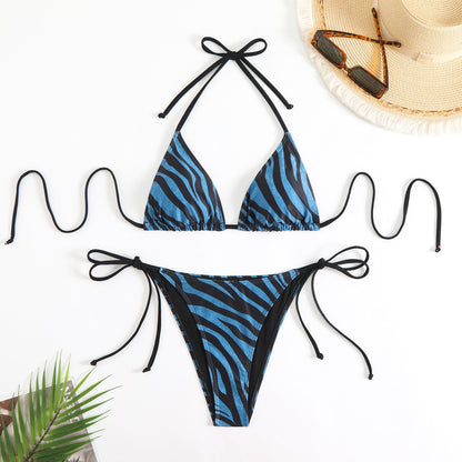 Zebra Print Bikini Set