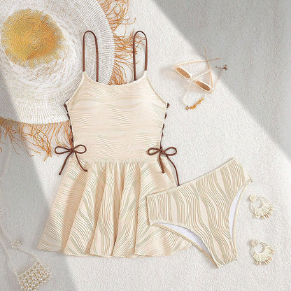 Suspender Beach Bikini Set
