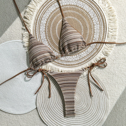Striped Colorblock One-Piece Swimsuit