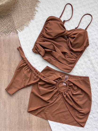 Solid Tankini Set