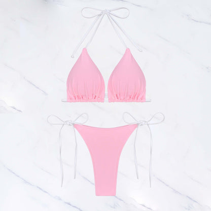 Solid Bikini Set
