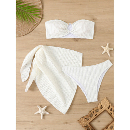 Slit Open Back One-Piece Swimsuit