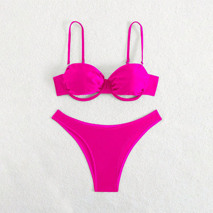 Solid Bikini Set