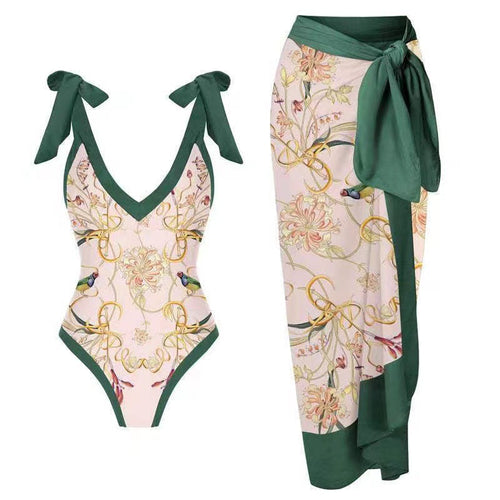 Slim Retro One-Piece Swimsuit