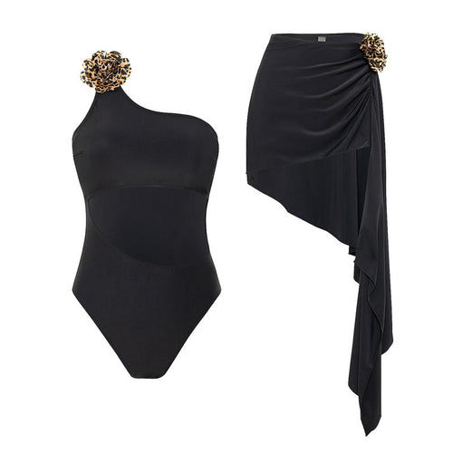 Solid One-Piece Swimsuit