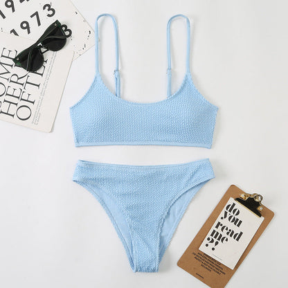 Wave Print Bikini Set