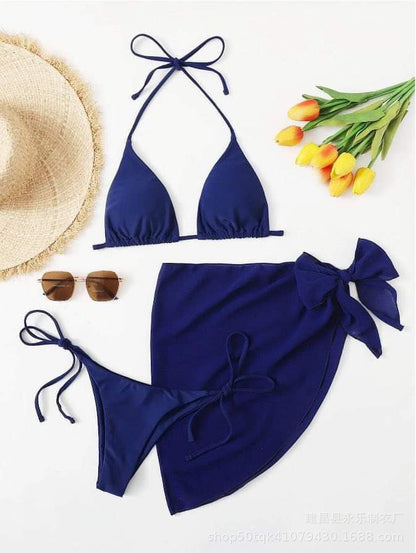 Solid Bikini Set