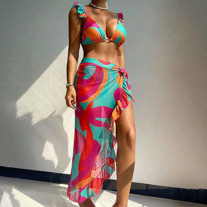 Print Beach Bikini Set