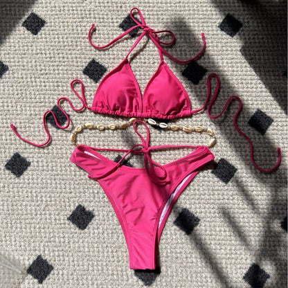 Shell Trim Bikini Set