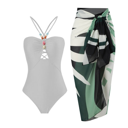Solid One-Piece Swimsuit