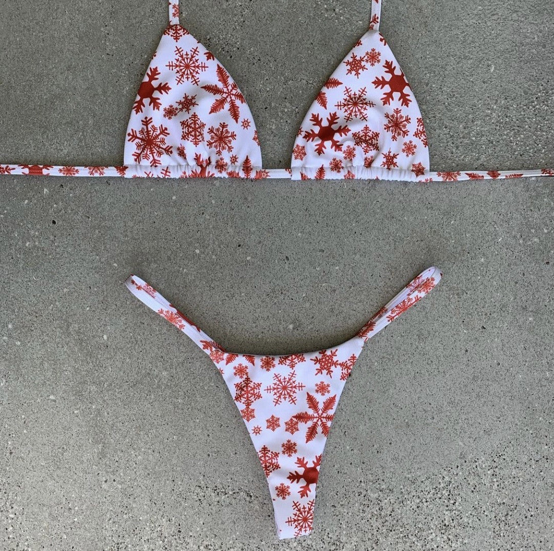 Print Tie Bikini Set