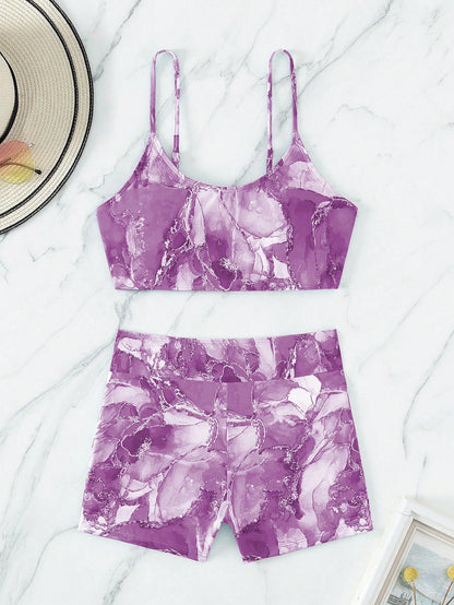 Tie-Dye Bikini Set
