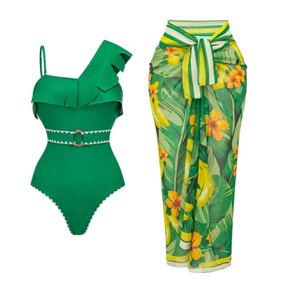 Tropical One-Piece Swimsuit
