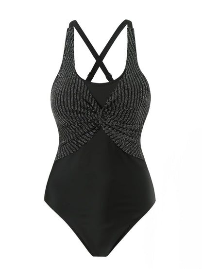 Solid One-Piece Swimsuit