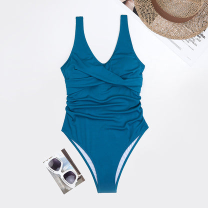 Triangle One-Piece Swimsuit