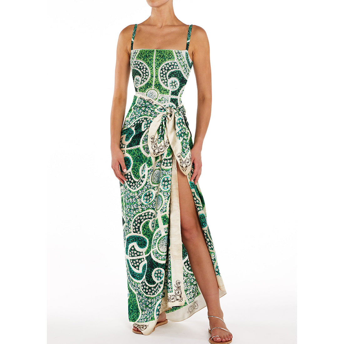 Slim Print One-Piece Swimsuit