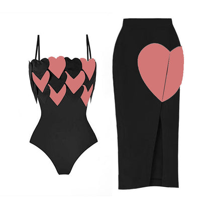 Triangle Belt One-Piece Swimsuit