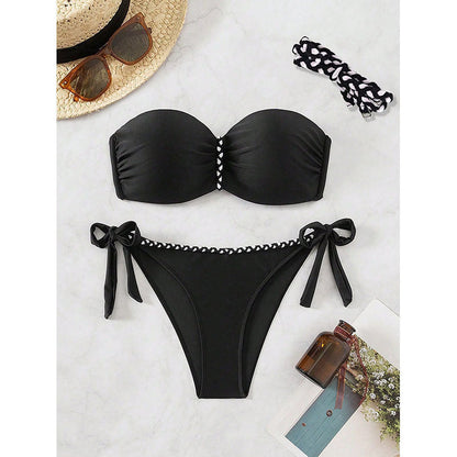 Solid Bikini Set