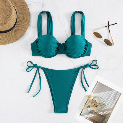 Solid Bikini Set