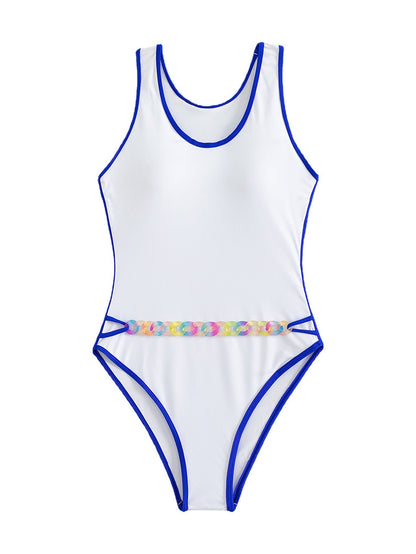 Solid One-Piece Swimsuit