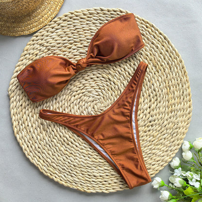 Solid Bikini Set