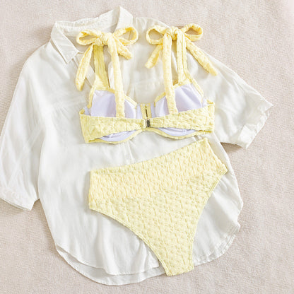 Two-Piece Slit Bikini Set