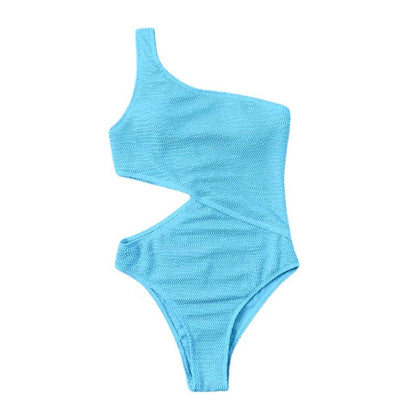 Wrinkle Chambray Bikini Set