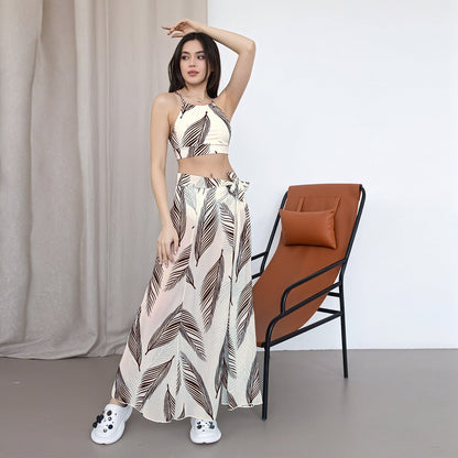 Triple Slit One-Piece Swimsuit