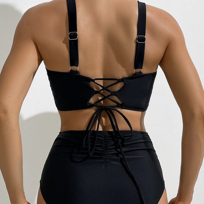 Solid One-Piece Swimsuit