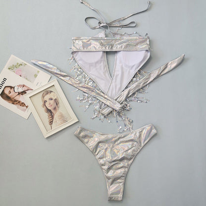 Sequin Tassel Bikini Set