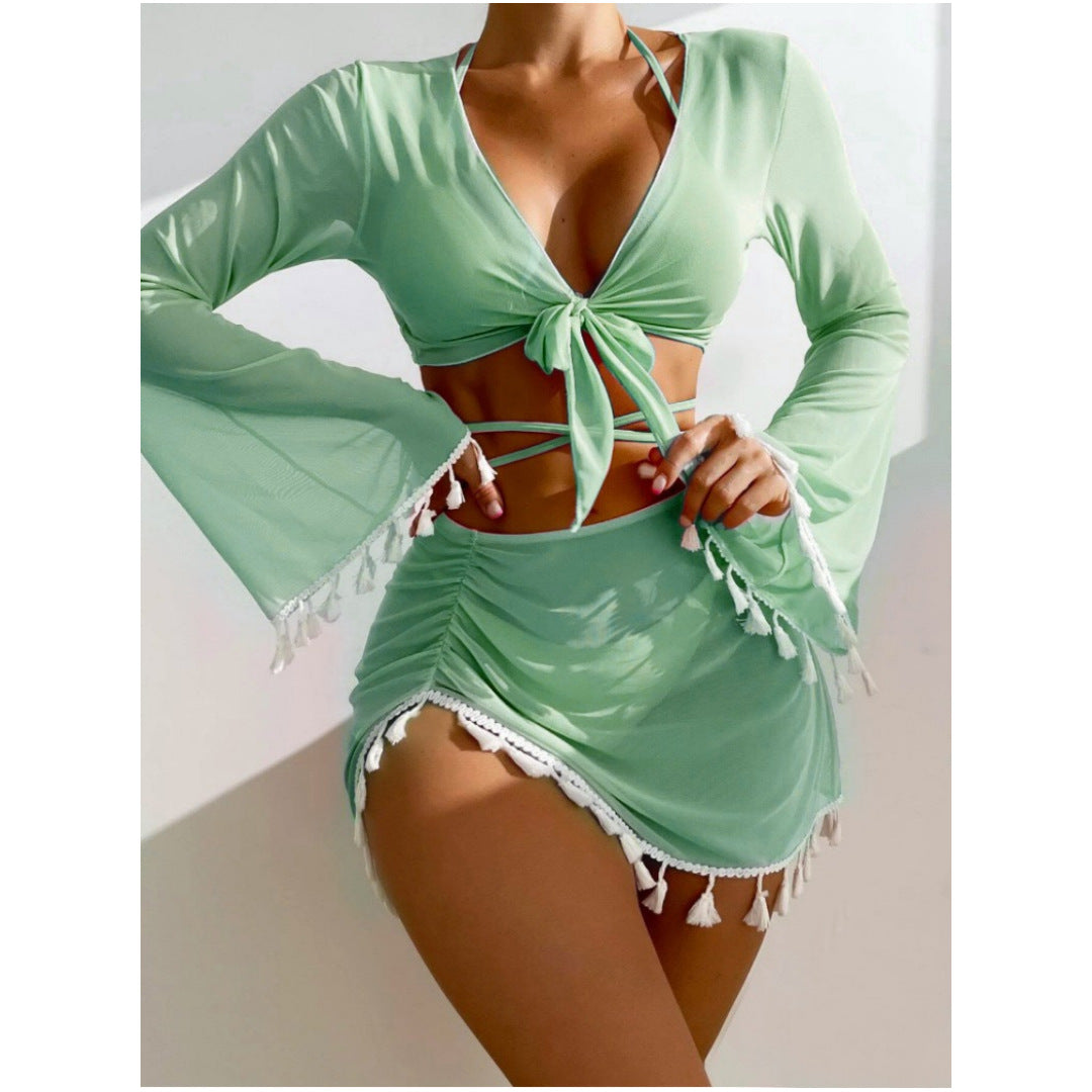 Solid Bikini Set