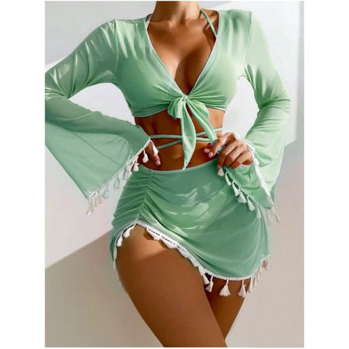 Solid Bikini Set