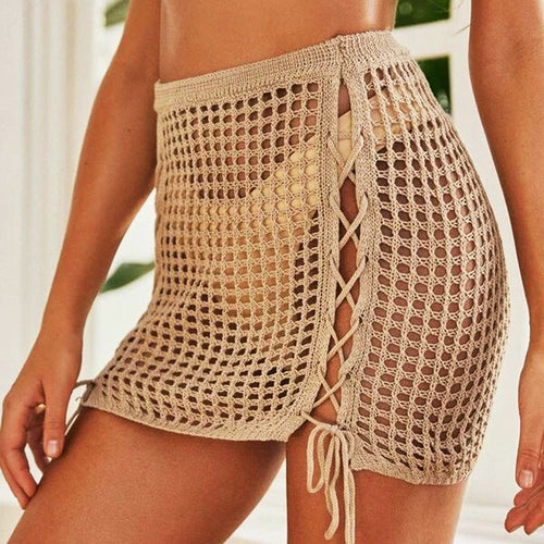Skirted Knit Bikini Set