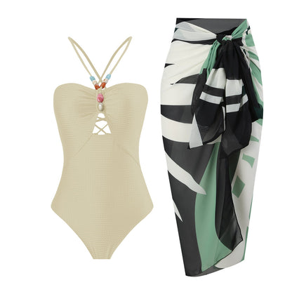 Solid One-Piece Swimsuit