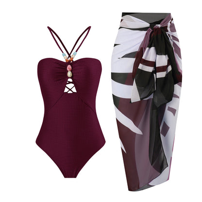 Solid One-Piece Swimsuit