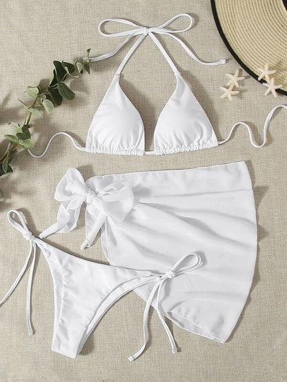 Solid Bikini Set