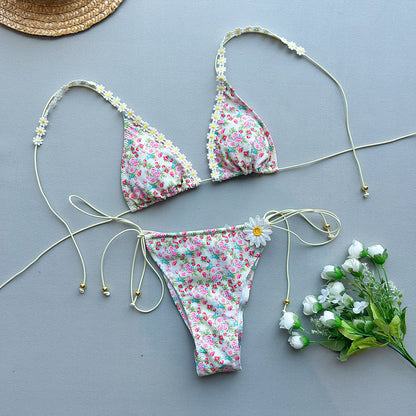 Triple Slit Bikini Set