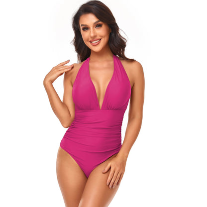 Solid One-Piece Swimsuit