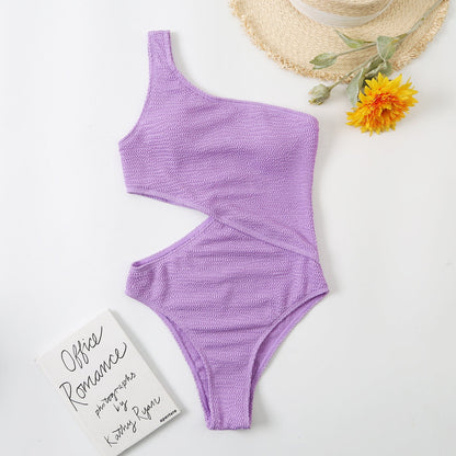 Wrinkle Chambray Bikini Set