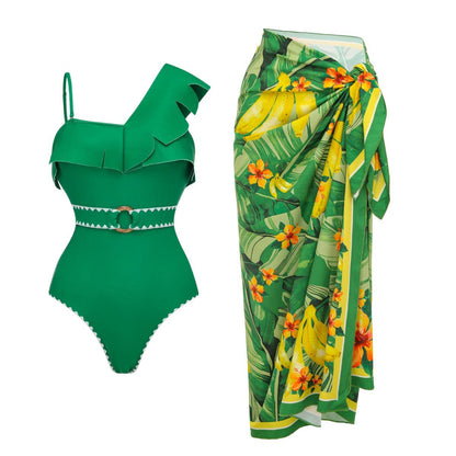 Tropical One-Piece Swimsuit
