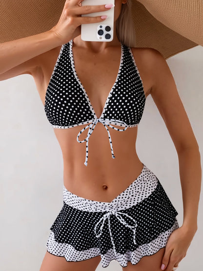 Polka Dot One-Piece Swimsuit