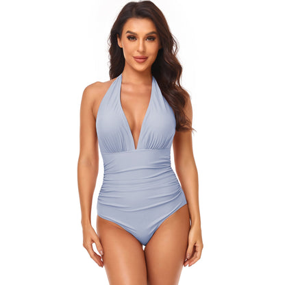 Solid One-Piece Swimsuit