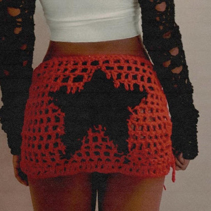 Skirted Knit Bikini Set