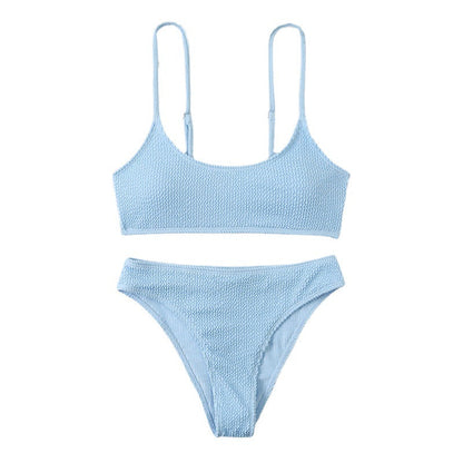 Wave Print Bikini Set