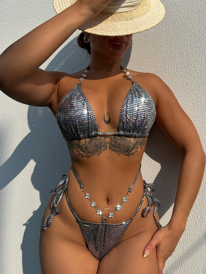 Solid Bikini Set